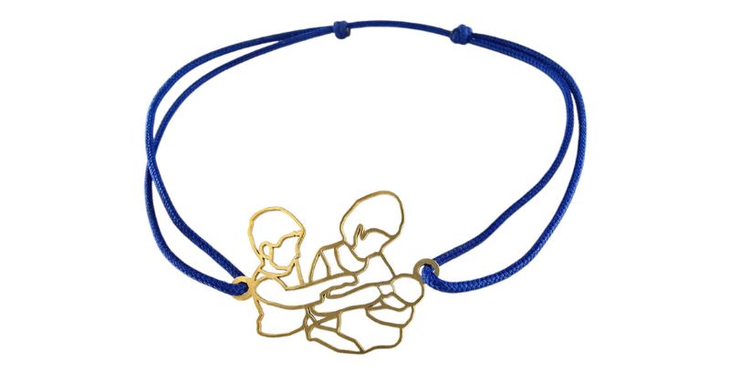 Créer un bracelet unique personnalisé en or ou argent à partir d'une photo, d'un dessin, d'un petit mot, avec son cordon de couleur